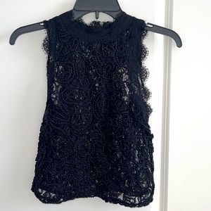 Zara See-thru Crop Top